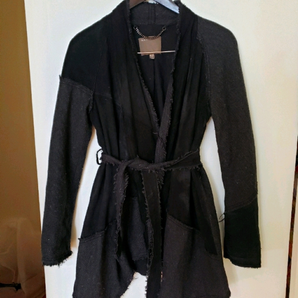 Muubaa designer leather cardigan